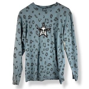 OBEY Clothing Mens Long Sleeve Shirt Blue Size Small AOP Streetwear Skater Star